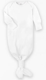 Colored Organics Infant Gown-White