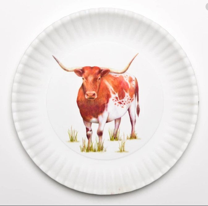 One Hundred 80 Degrees - Melamine Platter - Longhorn
