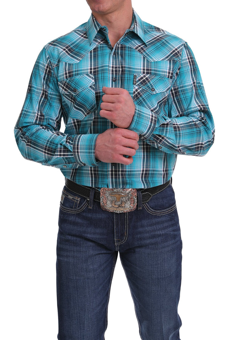 Cinch - Men's Long Sleeve Shirt - Blue