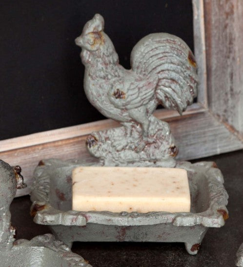 Cast Iron Rooster Soap Dish