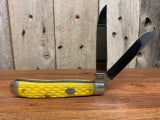 Knife - Yellow Bone Handle Jigged- 3-7/8" - Moore Maker