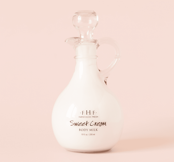 Sweet Cream Body Milk Lotion - Decorative Cruet