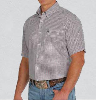 Cinch - Men's Short Sleeve ArenaFlex Shirt - White